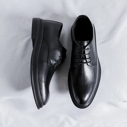 Height Boosting Men's Formal Oxford Shoes 3 6 8cm Elevate by zapcart