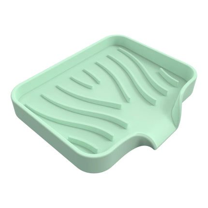 Silicone Soap Dish for Bathroom Self Draining Soap Bar Holder Kitchen Sink Soap Dish Sponge Drain Pad Countertop Soap Dispenser by zapcart