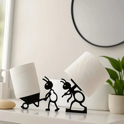 1pc Cute Funny Black Ant Shape Toilet Paper Holder 3D Printed Toilet Paper Holder Bathroom Decor by zapcart