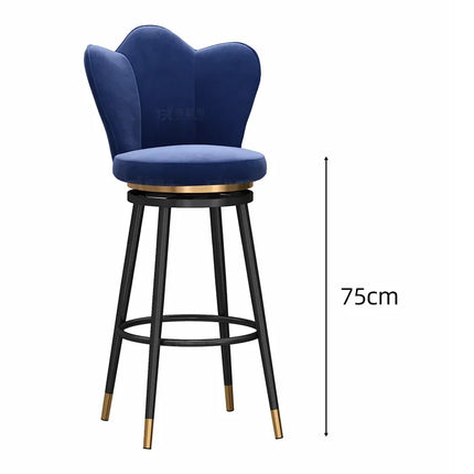 Stylish Designer high Bar Chairs Modern Metal Round Gold Design Nordic Minimalist Comfortable Barkrukken Home stool chair by zapcart