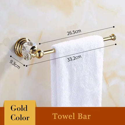 Crystal Toilet Paper Holder, Gold Toilet Roll Holder Modern Bathroom Accessories Zinc Alloy Tissue Hanger Wall Mounted by zapcart