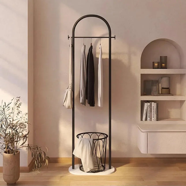 Bedroom Metal Clothes Rack Minimalist Aesthetic White Storage Clothing Rack Stand Boutique Tendedor De Ropa Modern Furniture by zapcart