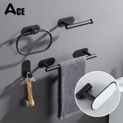 Bath Towel Bar 304 Stainless Steel Towel Rack Towel Ring Toilet Paper Holder Brushed Gold Bathroom Hardware Accessories Set by zapcart