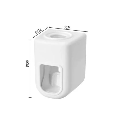 Creative Wall Mount Automatic Toothpaste Dispenser Bathroom Accessories Waterproof Lazy Toothpaste Squeezer Toothbrush Holder by zapcart