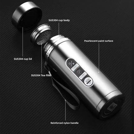 500ML-1Liter Stainless Steel Thermos Bottle with LED Temperature Display Sus304 Tea Water Bottle Vacuum Flask Portable Cups by zapcart