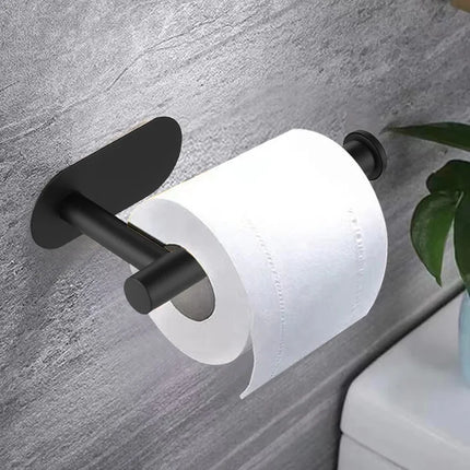 Adhesive Toilet Paper Holder Stainless Steel Tissue Hanger Waterproof Toilet Paper Stand Bathroom Accessories Paper Towels Hold by zapcart