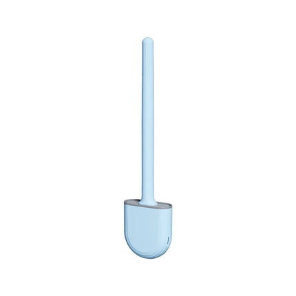 WIKHOSTAR Breathable Toilet Brush Holder with Silicone Bristles Non-Slip Water Leak Proof Long Handle Wc Toilet Cleaning Brush by zapcart