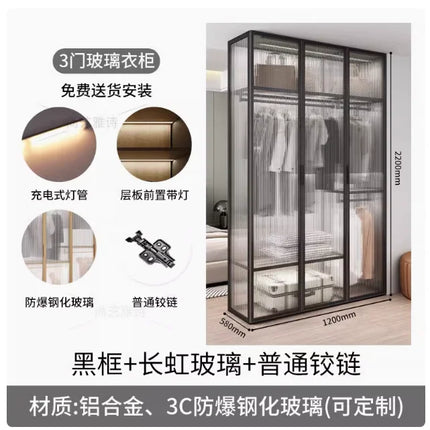 Living Room Bedroom Closet Storage Clothes Cupboard System Wardrobe Display Modern Minimalist Guarda Roupa Trendy Furniture by zapcart