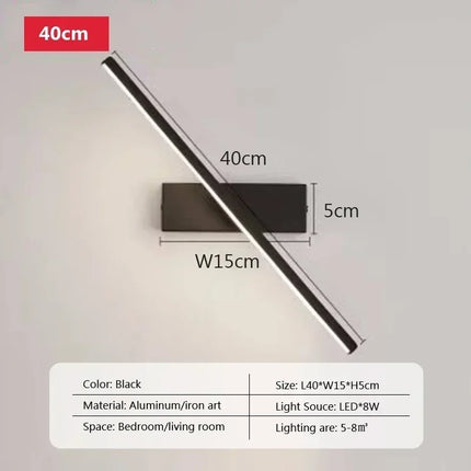 Modern LED Wall Sconce Light for Bedroom Living Room Bedside Hallway Stair by zapcart