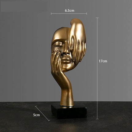 Choice Resin Abstract Mask Figurine Home Office Decor by zapcart
