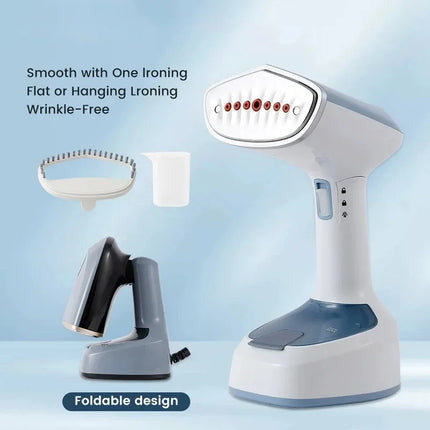 Foldable Ironing Machine 1500W Fast-Heat Garment Steamer Household Electric Fabric Steamer for Home Travel Handheld Steam Iron by zapcart