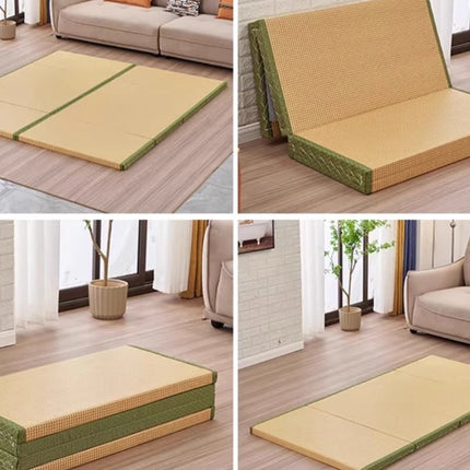 Japanese Tatami Floor Mat Foldable Coconut Fiber Mattress for Sleeping Portable Futon for Dormitory Breathable Summer Mattresses by zapcart