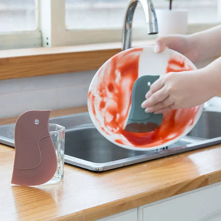 Silicone Kitchen Scraper For Home Cooks Soft Non Scratch Pot Cleaning Tool by zapcart