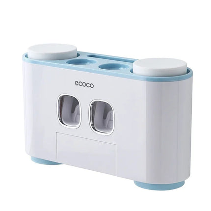 Automatic Toothpaste Dispenser Magnetic Toothbrush Holder Bathroom Accessories Set Wall Mounted Toothpaste Squeezer by zapcart