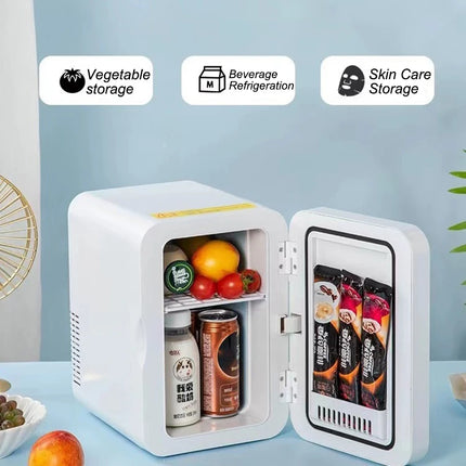 8L Mini Fridge Portable Car Home Cosmetics Fridge Outdoor Travel Camping Drink Cooler 12V/220V by zapcart