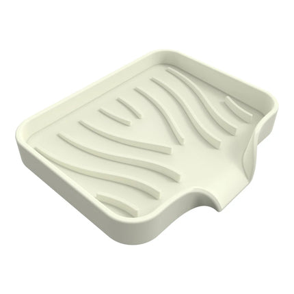 Silicone Soap Dish for Bathroom Self Draining Soap Bar Holder Kitchen Sink Soap Dish Sponge Drain Pad Countertop Soap Dispenser by zapcart