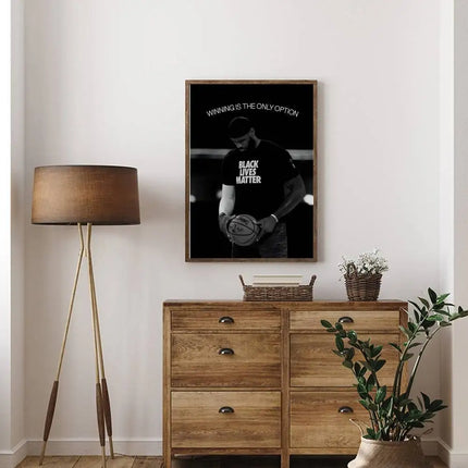 Athlete Inspirational Quotation Poster Home Gym Football Basketball Prints Wall Stickers Paintings for Home Living Room Decor by zapcart