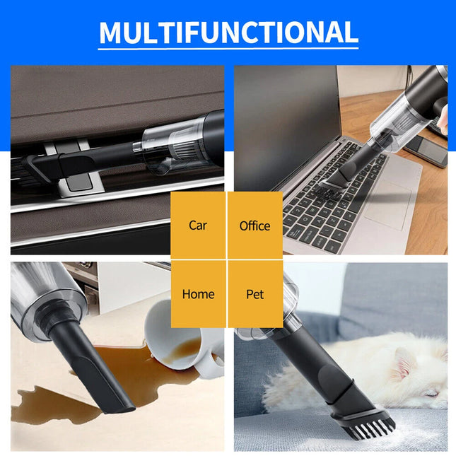 6000Pa Mini Portable Cleaner Cordless Handheld Vacuum Cleaner Strong Suction Powerful Portable Cleaning Machine for Home and Car by zapcart