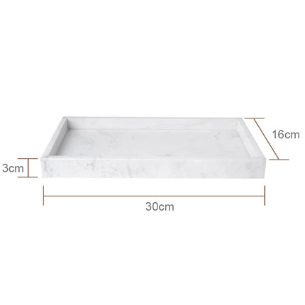 Volakos White Natural Marble Bathroom Set Soap Dispenser Soap Dish Toilet Brush Tissue Box Tray Bathroom Accessories by zapcart