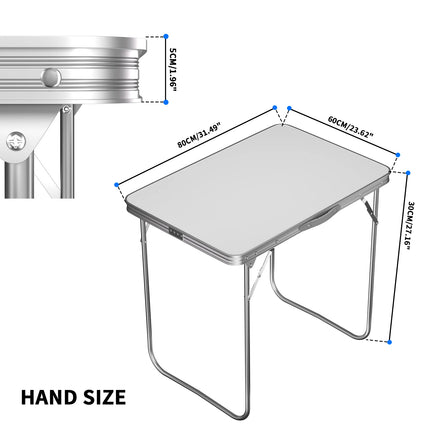 Folding Picnic Table Outdoor,Folding computer table for Homework Compact Handy Camping Table Garden Party BBQ,Multi-Purpose by zapcart