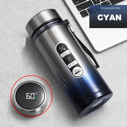 500ML-1Liter Stainless Steel Thermos Bottle with LED Temperature Display Sus304 Tea Water Bottle Vacuum Flask Portable Cups by zapcart
