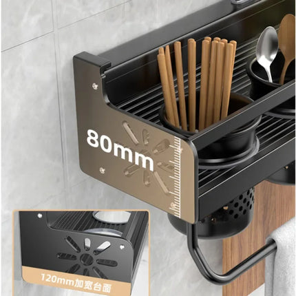 Kitchen Spice Storage Knives Holder Knife Stand Spice Rack Organizer Knives Holder Spoon and Chopsticks Rest Hanging Organizers by zapcart