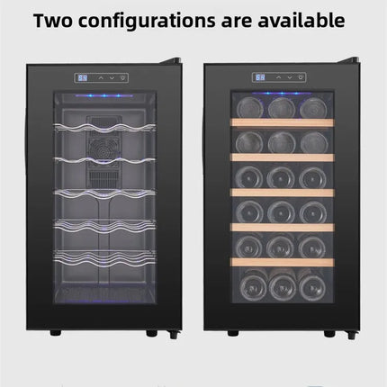 18 Bottle Wine Cooler Refrigerator , Quiet Freestanding Wine Fridge for Home/Office, 12℃-18℃ Adjustable Temperature,Glass Door by zapcart