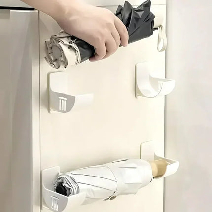 20/2pcs Wall Mount Trash Bag Holders Plastic Poly Bathroom Waste Bag Hook Dispenser Kitchen Freshness Film Roll Storage Rack by zapcart