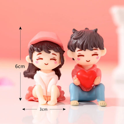 Hign-concerned Miniature Couple Figurines Wedding Gift by zapcart