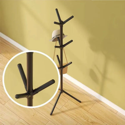 Clothes and Hats Rack Floor To Floor Bedroom Coat Hook Bedroom Vertical Tree Branch Shape Holder Hat Scarf Handbag Storage Hange by zapcart