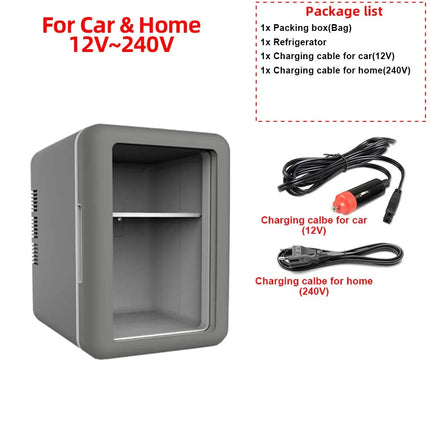 4L Mini Refrigerator Lightweight Design Popular Refrigerator Car Home Hot And Cold Dual-purpose Refrigerator For Camping Travel by zapcart