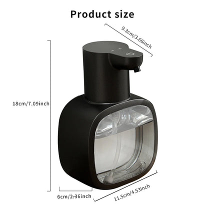 New Wall Mounted Automatic Soap Dispenser Foam Smart Hand Washing Machine 500ml Liquid Rechargeable Bathroom Induction Sensor by zapcart