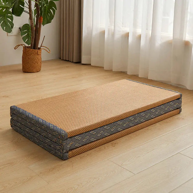 Japanese Tatami Floor Mat Foldable Coconut Fiber Mattress for Sleeping Portable Futon for Dormitory Breathable Summer Mattresses by zapcart