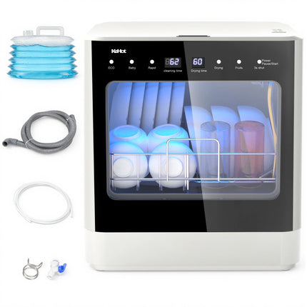 Mini Countertop Dishwasher Four Washing Programs High-Temperature Drying Function,Suitable For Family Kitchens, Apartments by zapcart