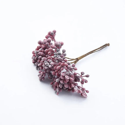6pcs Artificial Plants Plastic Brooch Scrapbook Wedding Decorative Flowers by zapcart