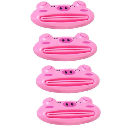 1-4pcs For Home Bathroom Animal Easy Toothpaste Dispenser Plastic Tooth Paste Tube Toothpaste Squeezer Rolling Holder Cocina by zapcart