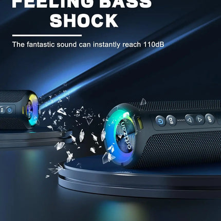 Ortizan Outdoor 40W Bluetooth Speaker Enhanced Bass IPX7 by zapcart