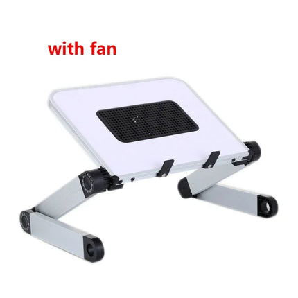 Adjustable Folding Laptop Desk Portable for Bed Table Notebook Cooler Fan Stand Multifunctional Computer Table Lap Office Desk by zapcart