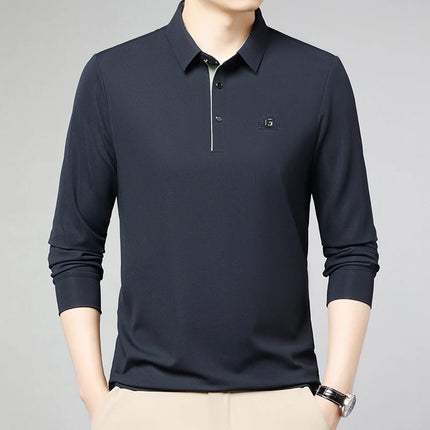 CN Zhejiang Mens Long Sleeve Polo Shirt Advanced Print by zapcart