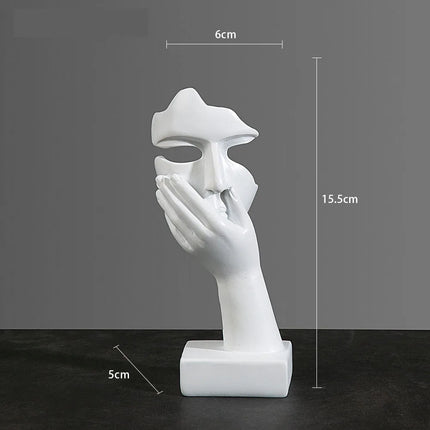 Choice Resin Abstract Mask Figurine Home Office Decor by zapcart