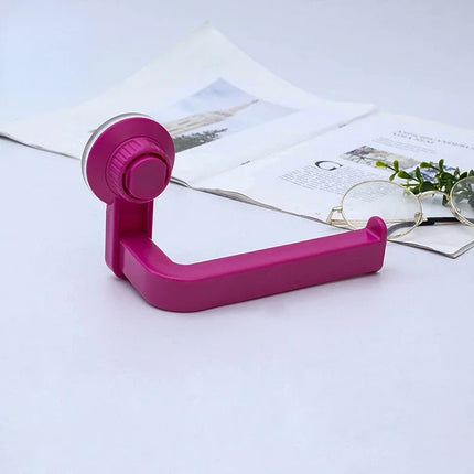 Suction Cup Toilet Paper Holder Wall Mount No Punching High Quality ABS Tissue Towel Roll Dispenser Bathroom Kitchen Accessories by zapcart