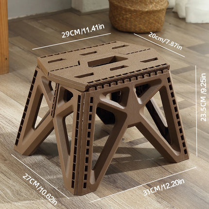 Portable Folding Chair High Load Bearing Durable Foldable Small Stool for Indoor/Outdoor Use, Camping, Hiking, Fishing, BBQ by zapcart