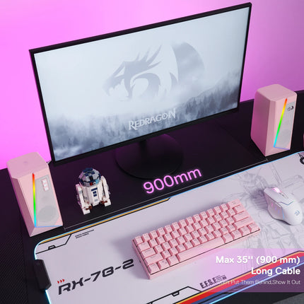 Redragon GS520 RGB Desktop Speakers For PC Gamers Sound by zapcart