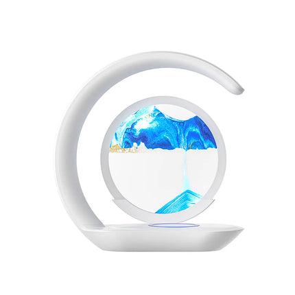 Icsatma Quicksand Table Lamp Wireless Charging Office 3D by zapcart