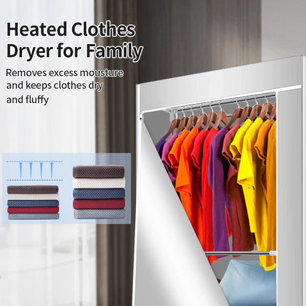 Portable Electric Clothes Dryer, 1600W Heated Clothes Airer,Travel Heated Clothes Dryer with Timer,Electric Clothes Dryer by zapcart