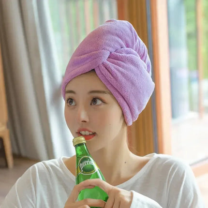 Dry Hair Cap Sports Towel Fiber Super Fine Adult Bath Towel Towels Bathroom Soft Turban for Hair Drying Miss Serviettes Face Wet by zapcart