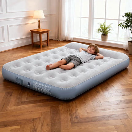New Air Mattress Built-in Pump Self-inflating Mat Cushion Outdoor Tent Inflatable Bed Double sleeping Pad For Camping or Indoor by zapcart