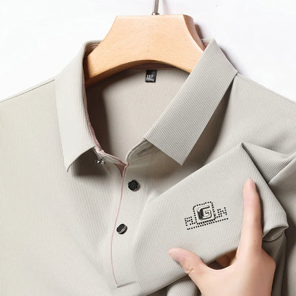 CN Zhejiang Mens Long Sleeve Polo Shirt Advanced Print by zapcart
