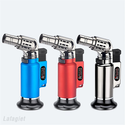 Metal Windproof Gas Lighter Adjustable Flame Welding Torch For Men by zapcart