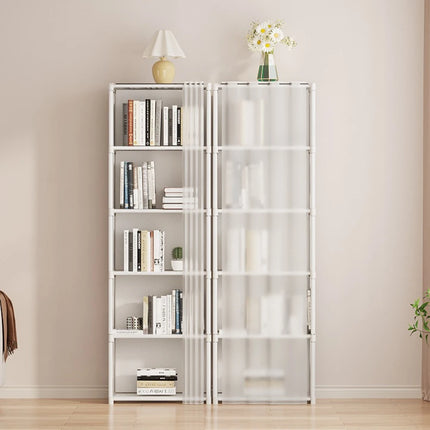 Simple Bookshelf Floor Standing Storage Rack Multi-layer Storage Cabinet Dust-proof Bookshelf Children's Clothing Storage Rack by zapcart